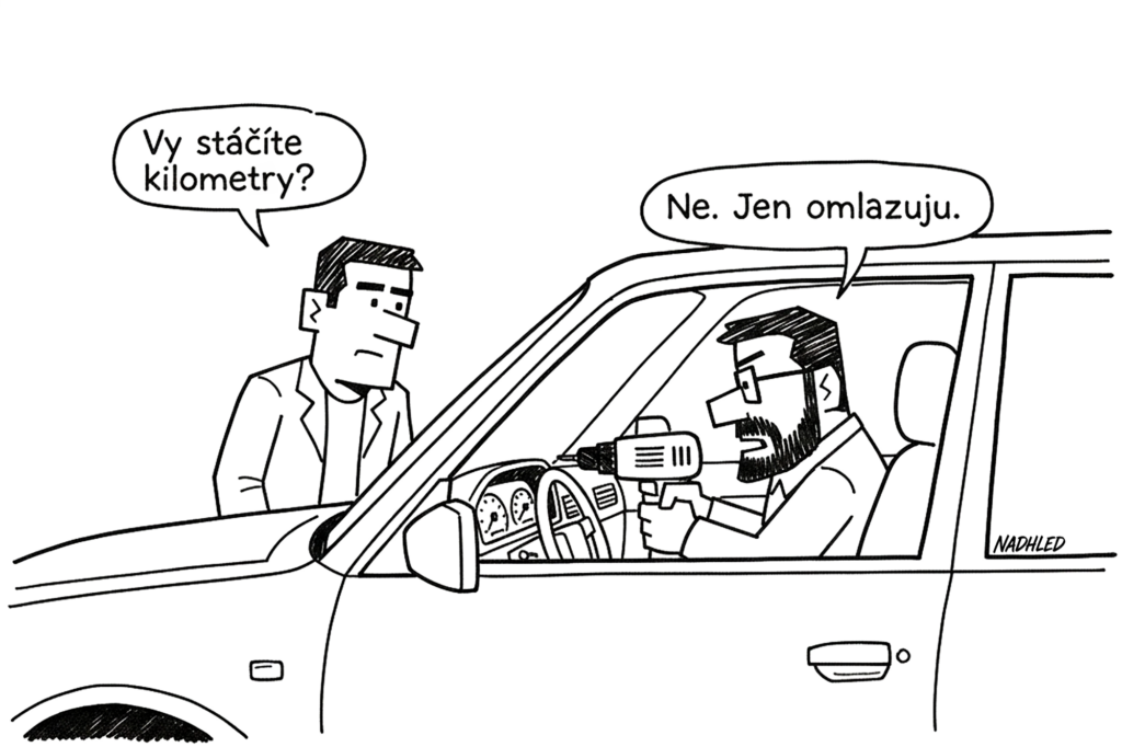 autobazarový tachometr