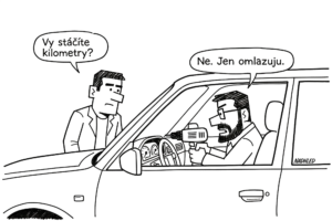 autobazarový tachometr