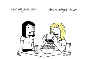 Blondýnka a dieta: Každý má svou vlastní logiku. blondýnka a dieta