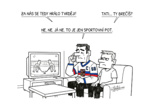 Čeští chlapi během hokeje nepláčou. Jen jim teče sportovní pot z očí Čeští chlapi během hokeje nepláčou