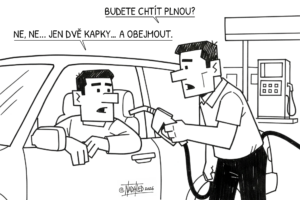 dojemné ceny benzínu