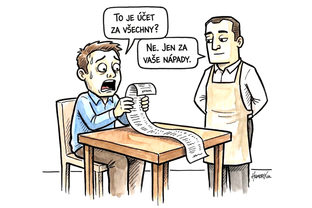 hospoda a účet realita bývá krutá