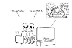 Mimozemšťané pozorovali lidstvo během Black Friday mimozemšťané pozorovali lidstvo během black friday
