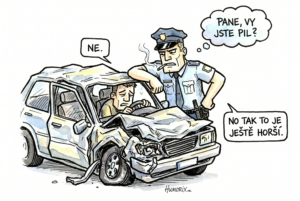 Když je střízlivý řidič ještě horší zpráva než opilý. policajt a bouračka