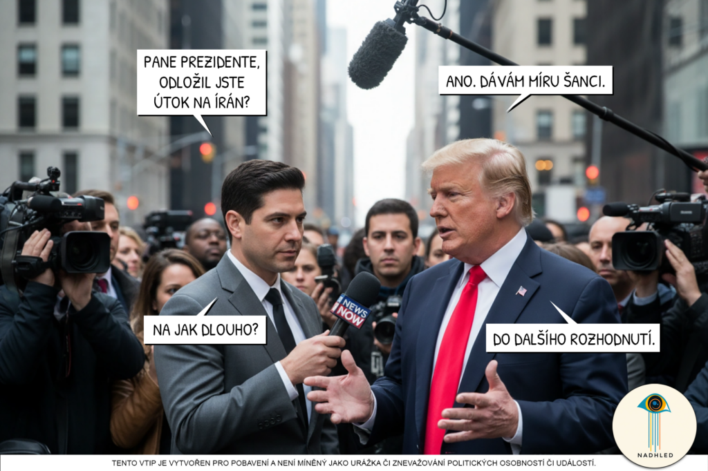trump odložil útok na Írán