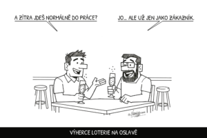 Výherce loterie na oslavě: Kamarád se ho zeptal, jestli jde zítra do práce. Tohle ho položilo. výherce loterie na oslavě