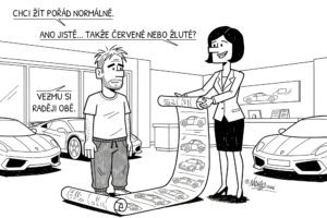 výherce řeší první z nejtěžších otázek života