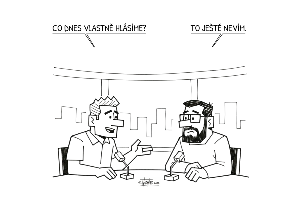 dva televizní moderátoři