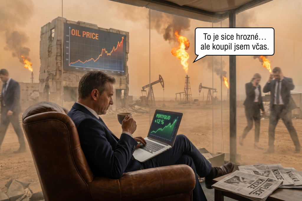 Ropa za stovku, válka na titulce a burzy v klidu. Investoři už zřejmě viděli úplně všechno investor nakoupil včas