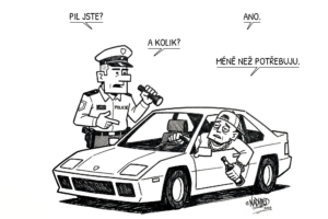 Policista se zeptal řidiče, kolik toho vypil. Odpověď řidiče byla naprostý masakr policista zastavil namistrovaného opilce
