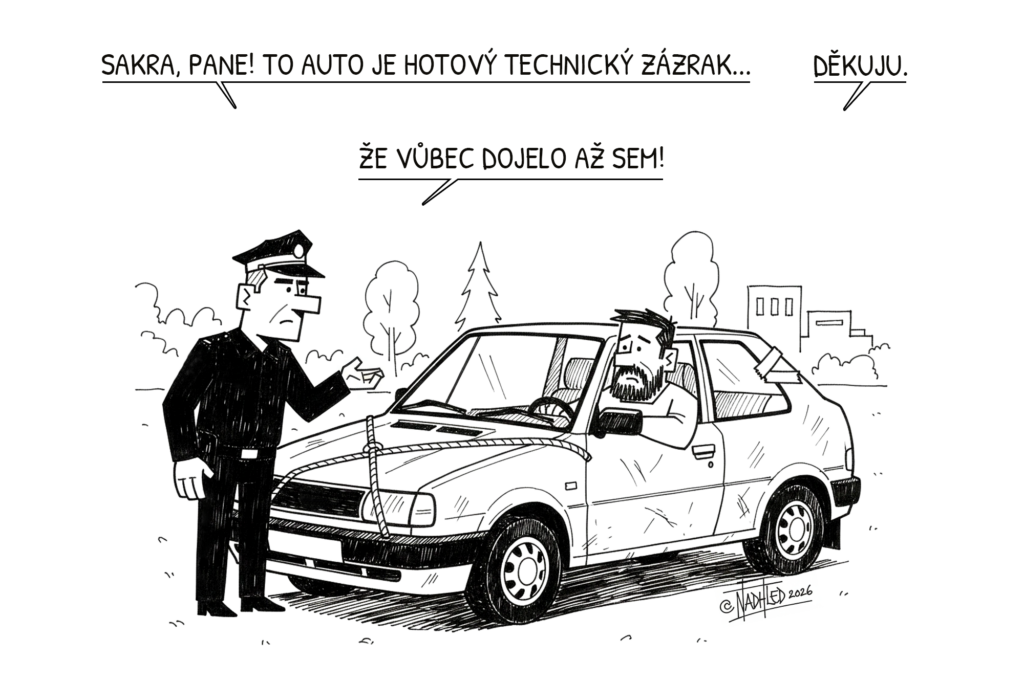 policista zastavil technický zázrak
