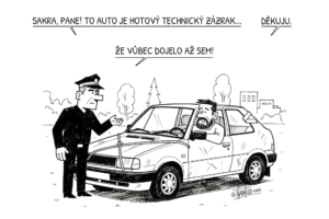 Policista při kontrole označil auto za technický zázrak. Pochopení řidiče ho však dostalo do kolen. policista zastavil technický zázrak