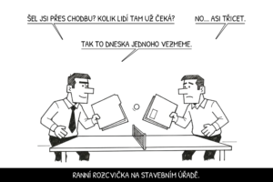 ranní rozcvička na stavebním úřadě