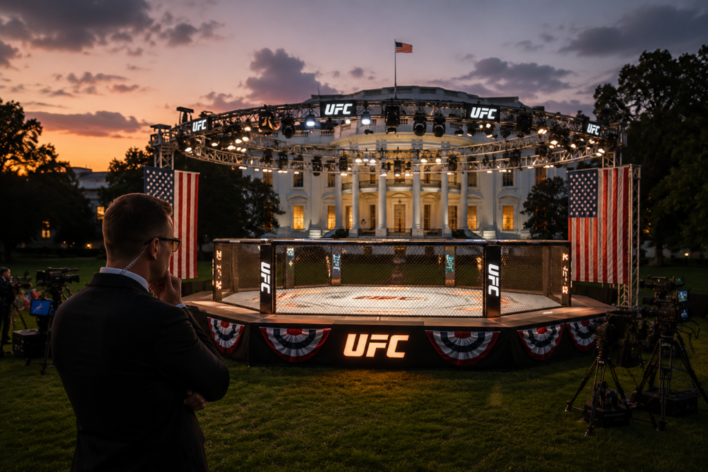 UFC v Bílém domě: když se demokracie převlékne do oktagonu a ještě si koupí popcorn ufc v bílém domě